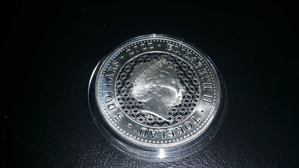 moneta srebrna: "niedźwiedź i bawół" 2022r.