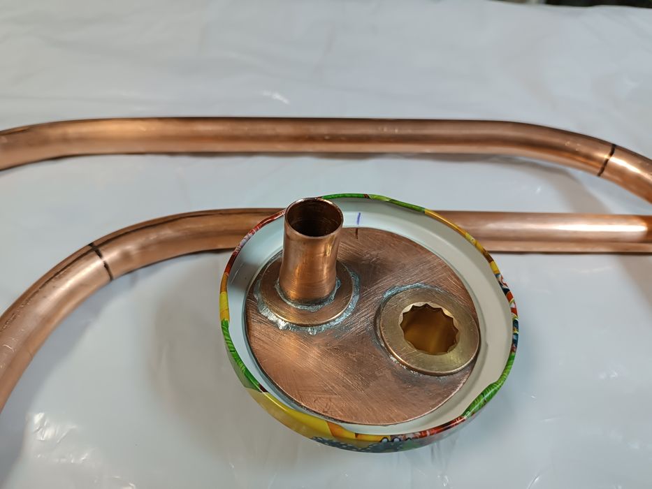 Комплект, змеевик, трубка медная ф19.05мм, дистиллятор, охладитель