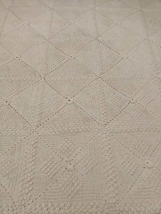 Colcha de crochê de casal