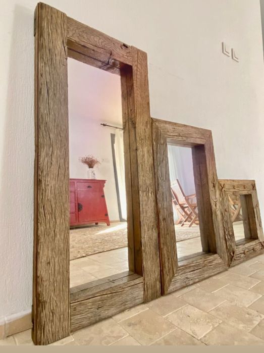 Амбарні дзеркала , рамки дуб та хвоя