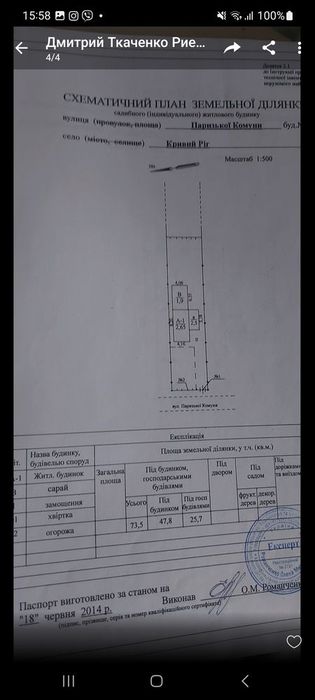 Терміново!!! по вул.  Паризька,  173 кв., юність. 8 сот. ділянка