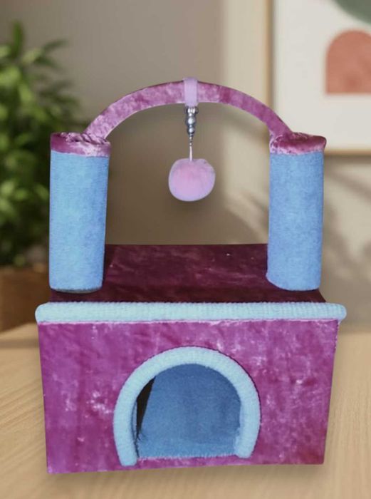 Розпродаж! Будиночки для котів з кігтеточкою та іграшкою.