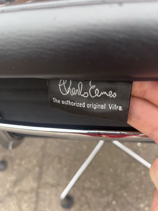 Vitra herman miller ea 108 skóra krzesło fotel