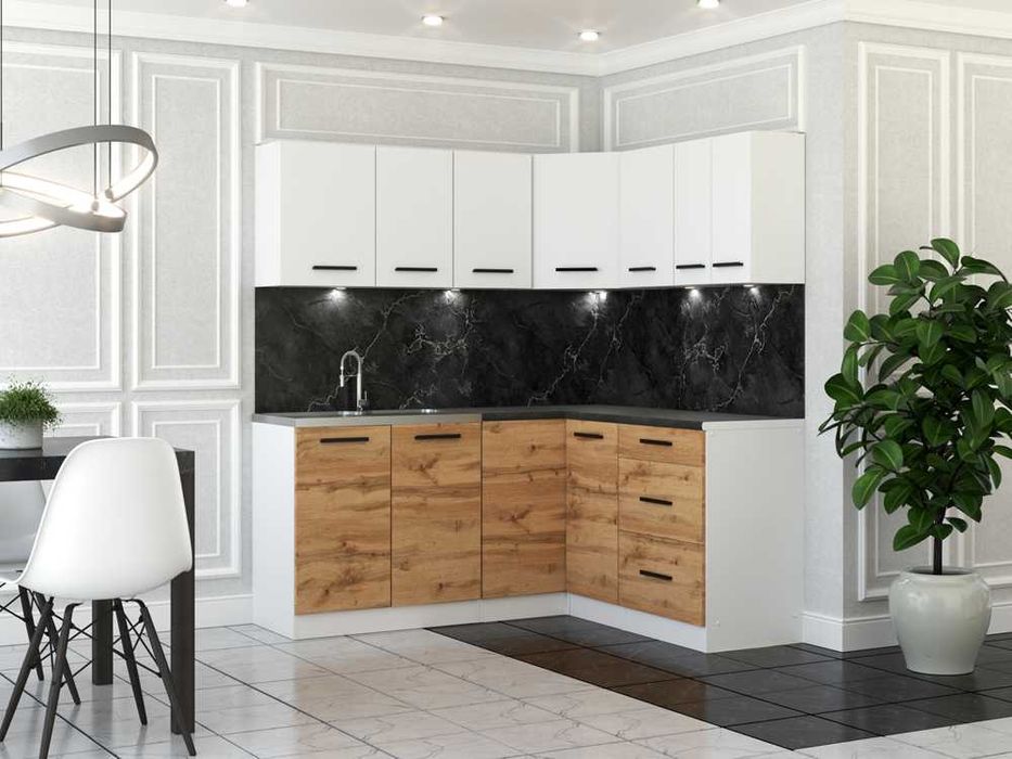 Modułowy Zestaw Mebli Kuchennych Danka 3.2m Kuchnia Narożna Nowoczesna