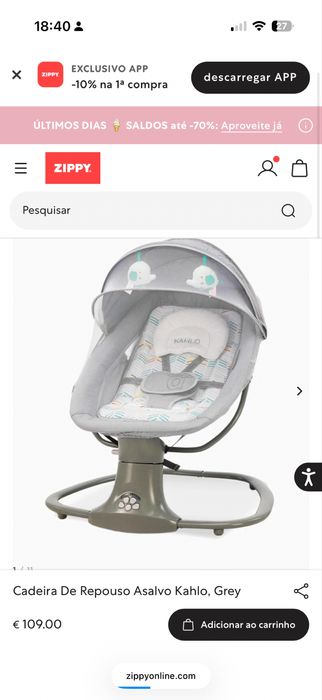 Espreguicadeita bebe Asalvo Kahlo