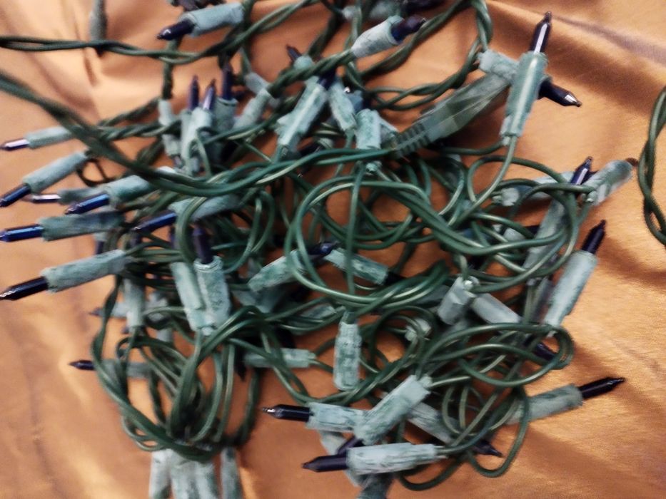 Lampki choinkowe Niebieskie retro