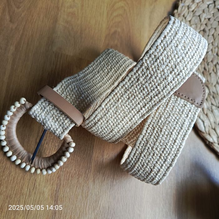 Nowych Boho pasek pleciony z ozdobną klamrą