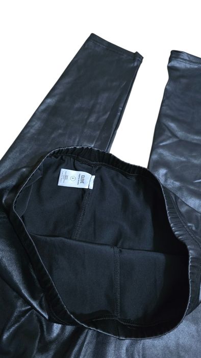 Czarne legginsy damskie L