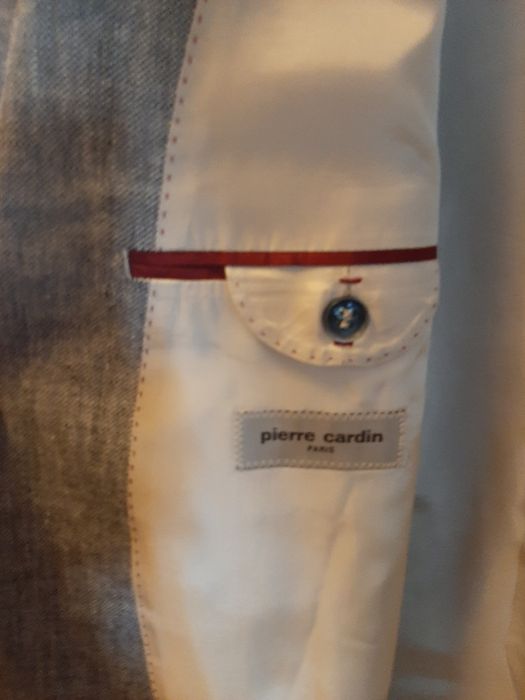 Lniana elegancka marynarka Pierre Cardin
