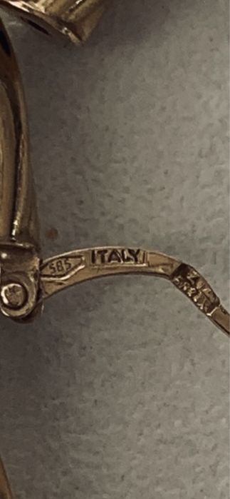 Złote kolczyki koła