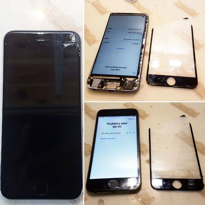 Zbita Szybka Wymiana Szybki Wyświetlacz Apple Samsung Huawei Xiaomi