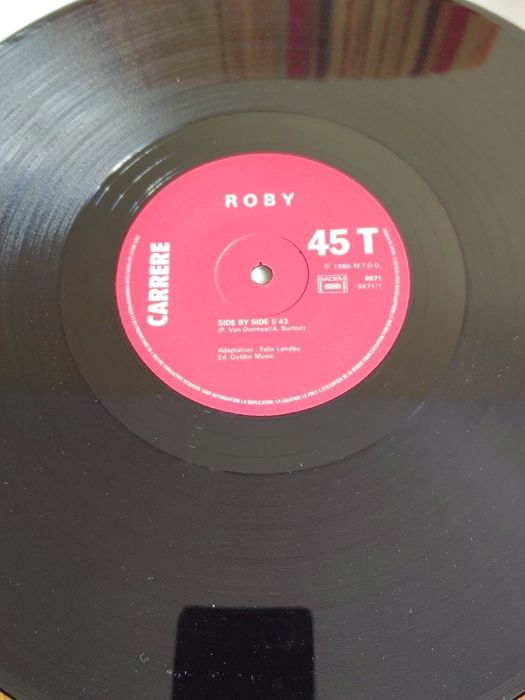 Roby-Side By Side, 12"Maxi singiel winylowy Italo disco
