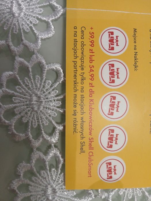 5 Naklejkek shell na auta zadlnie sterowane