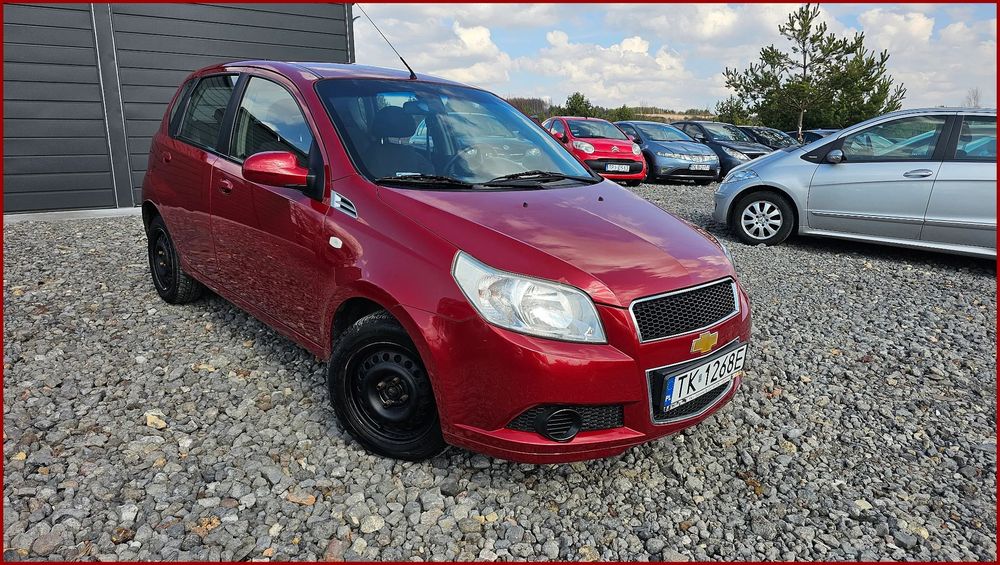 Chevrolet Aveo 2009 r 1.2 Klima Elektryka BARDZO ŁADNY Długie Opłaty 2 Kpl Kół