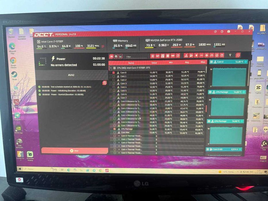 системний блок комп'ютер Ігровий RTX 2080 intel i7 9700f 32gb 512gb