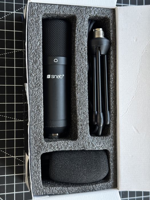 Mikrofon SNAB HF-50 + pop filtr MOZOS