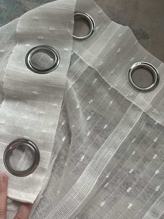 Тюль на вікно айворі