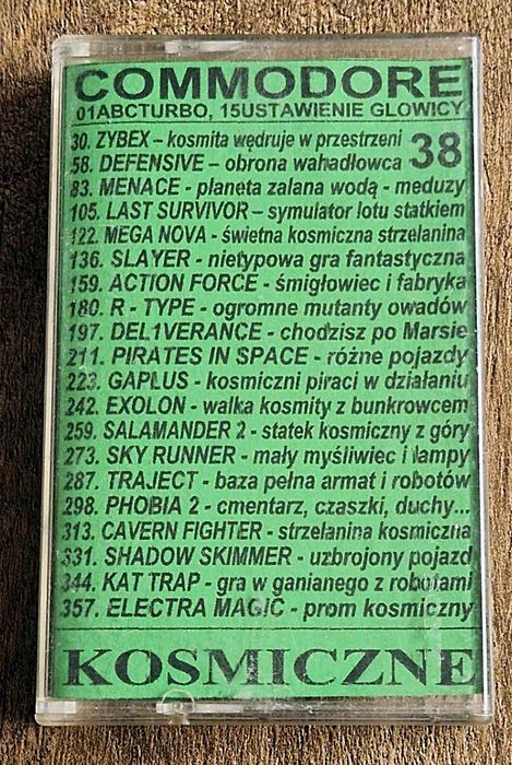 Kaseta Commodore 64 - nr.38 - Kosmiczne