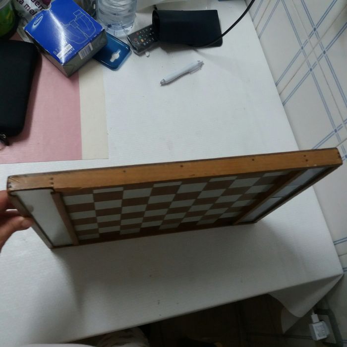 Tabuleiro de damas com as peças