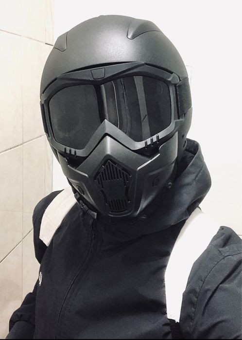 Custom Мотошлем Шлем+Маска для скутера моноколеса електросамоката