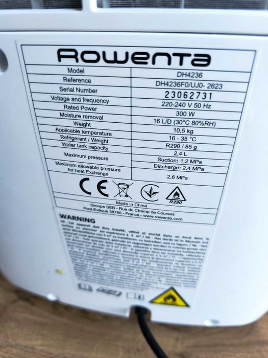 Desumidificador Rowenta