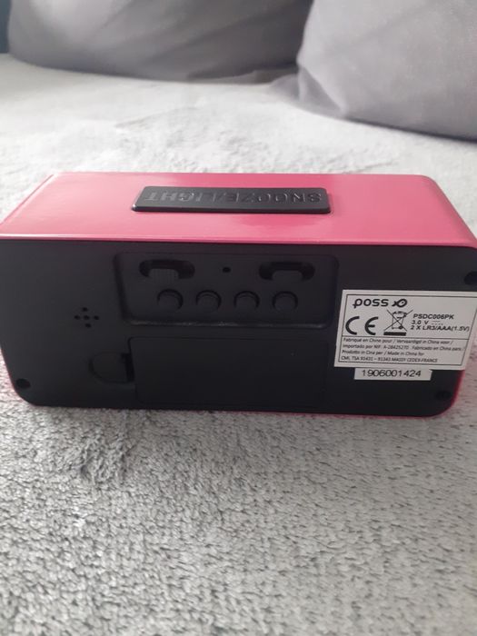 Zegar cyfrowy różowy