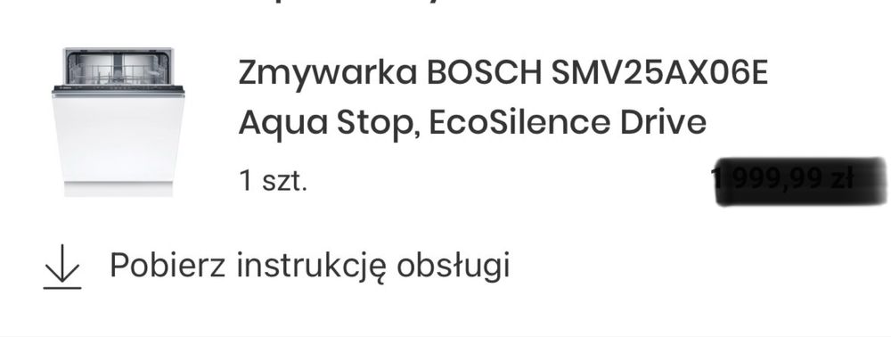 Zmywarka Bosch eco silence drive