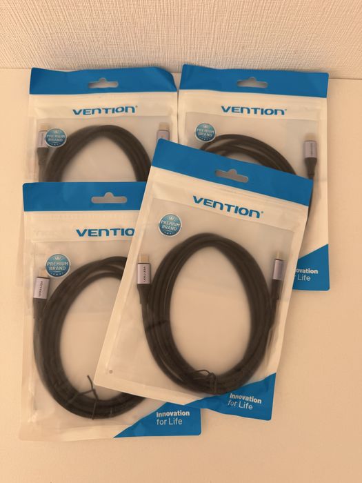 Кабель Vention USB-C to USB-C 240W, 1.5м, новий