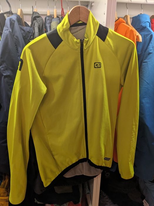 Bluza rowerowa ALE CYCLING R-EV1 Thermal żółty-czarny XXL