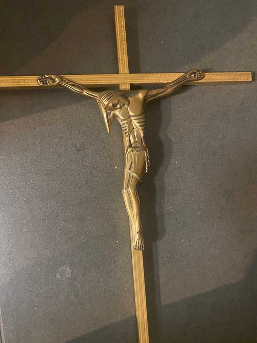 Krzyż mosiężny vintage