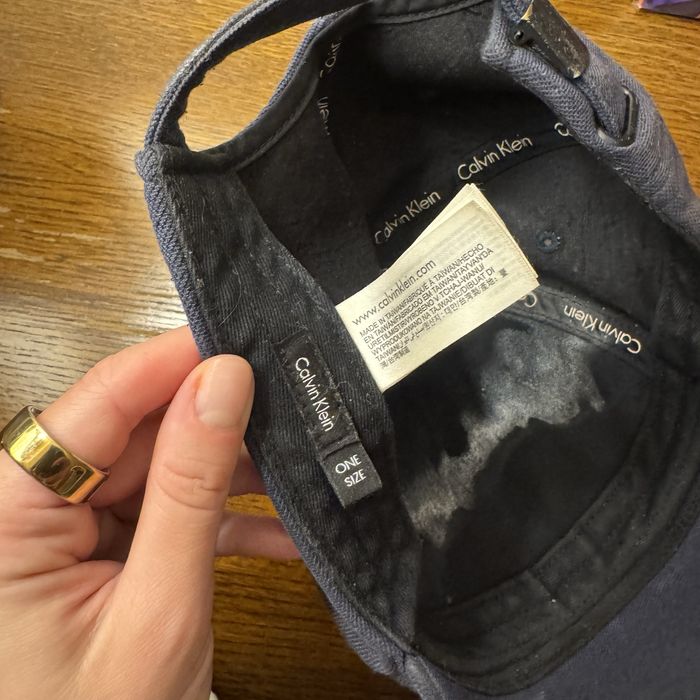 Granatowa męska czapka Calvin Klein oryginalna z daszkiem Ralph