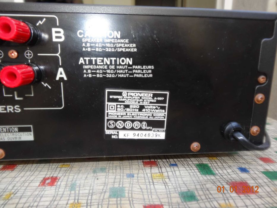 Amplificador Pioneer A-337 Audiófilo