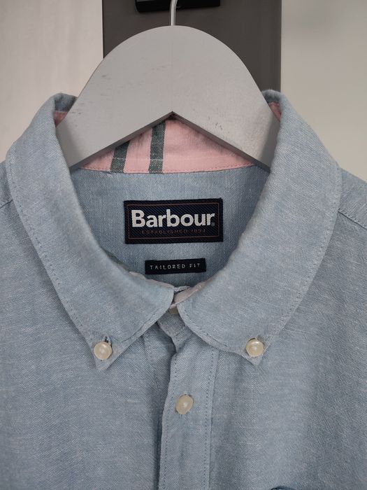 Чоловіча сорочка Barbour  розмір М, льонна сорочка чоловіча