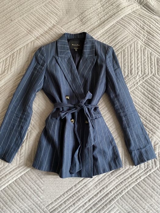 Піджак лляний massimo dutti пиджак льняной массимо дутти