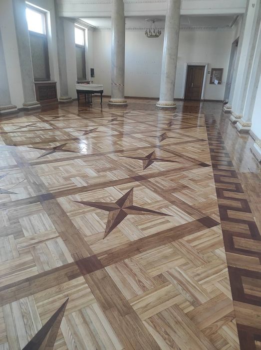 Циклёвка, шлифовка паркета, доски. Снятие краски. Паркетные работы.