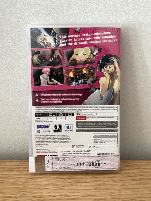 Catherine: Full Body – Nintendo Switch (Completo)