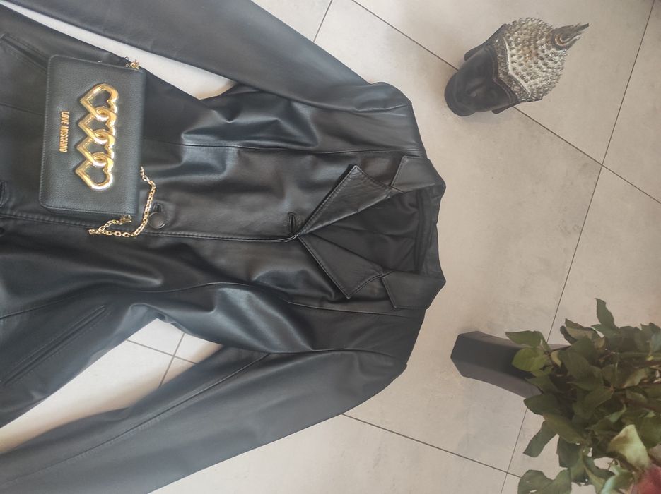 Płaszcz skóra naturalna elegancki