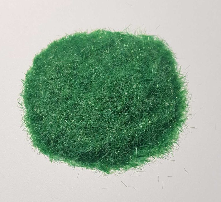 Флок, трава (зеленая), имитация растительности для диорам