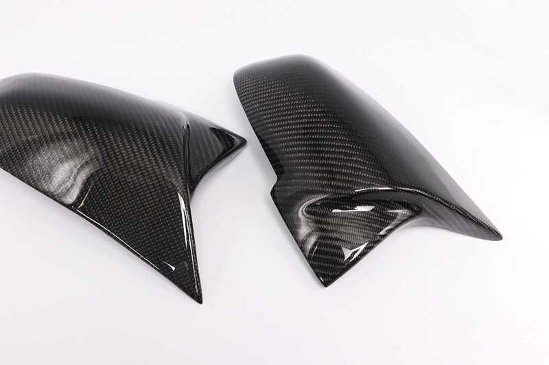 Capas retrovisor preto piano ou efeito carbono BMW séries 1 2 3 e 4