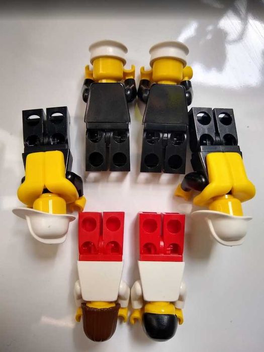 6 figurek + akcesoria Lego System figurki policja straż mechanik