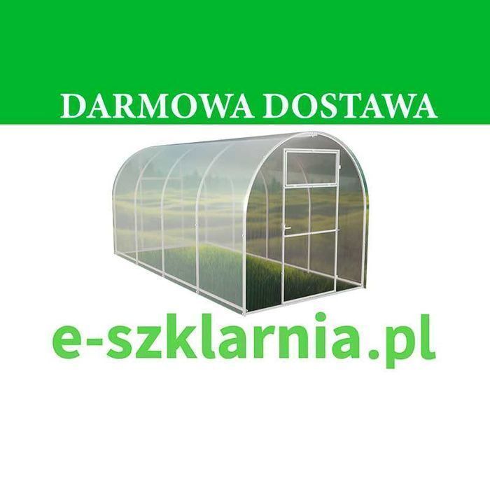 Szklarnia z poliwęglanu Tunel 2x2-10m profile 20x20 POLIWĘGLAN 3-6mm