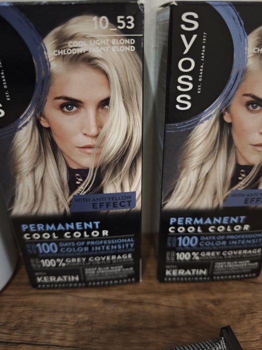 Zestaw BLOND farby syoss toner onlyBio