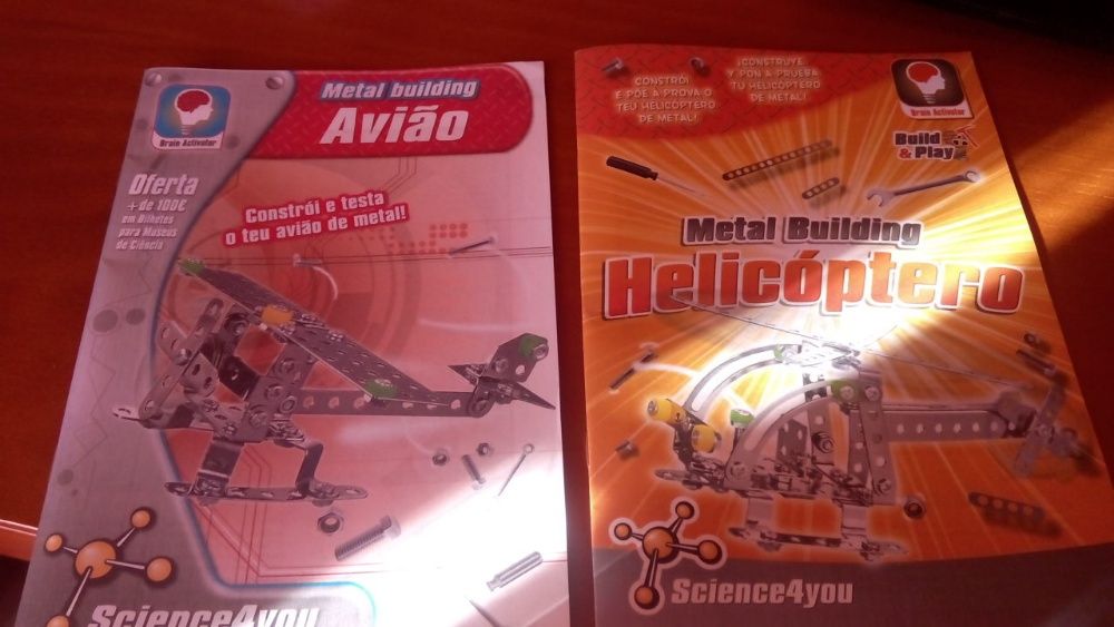 Lote 2 Manuais Science 4 You Avião e Helicopetro