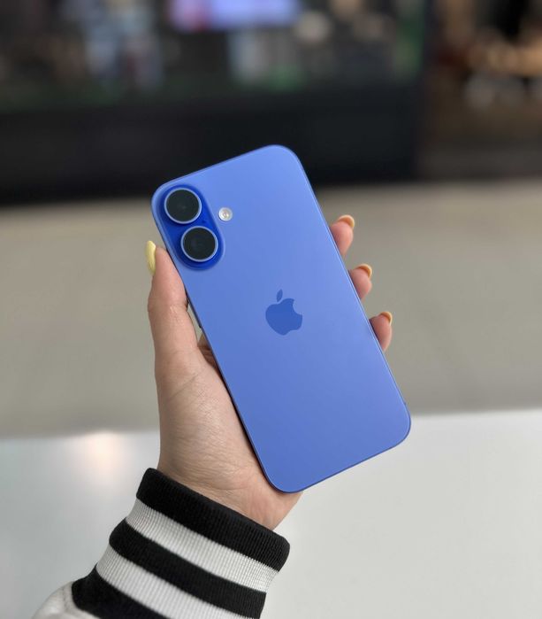Ultramarine iPhone 16 128GB/100% kondycji baterii/stan bardzo dobry/GWARANCJA 24MSC/WOLA PARK