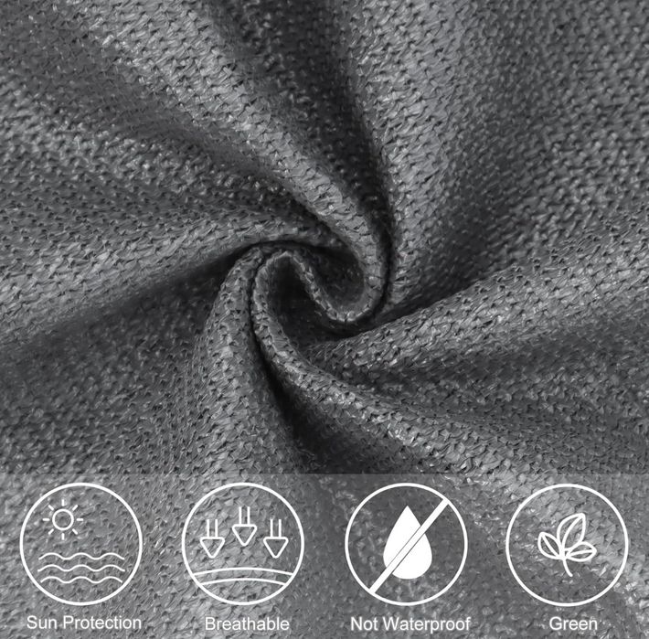 AXT SHADE żagiel przeciwsłoneczny na balkon taras 4m x 6m HDPE