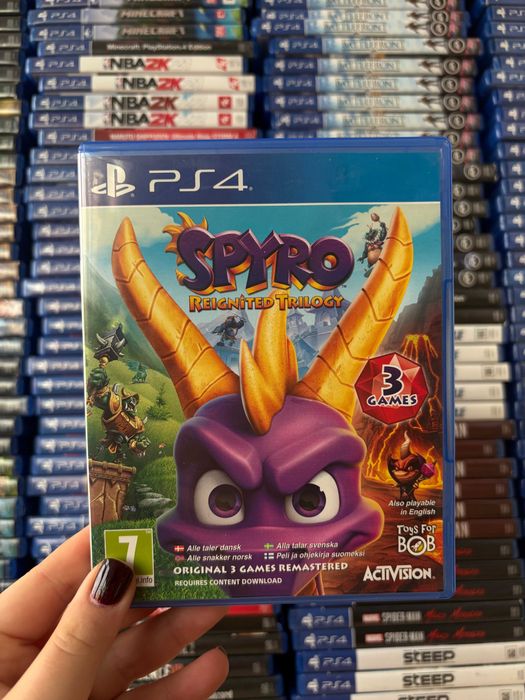 Гра Spyro на ps4, диск з грою на пс 4, ліцензія
