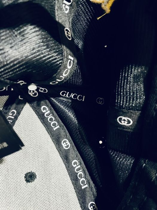 Czapeczka z daszkiem czarna GUCCI nowa z metka