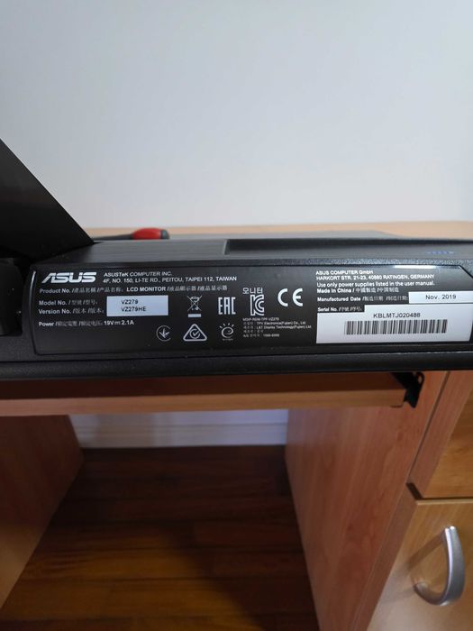 Monitor Asus VZ279HE - 27' Como Novo