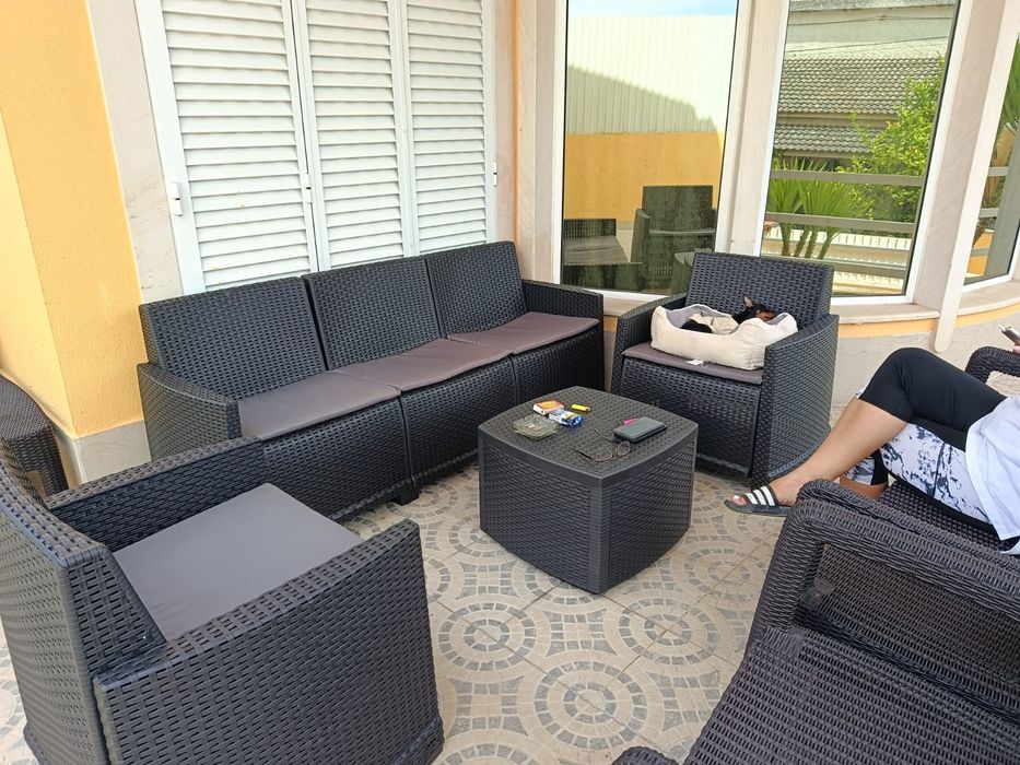 Conjunto de Jardim IPAE-PROGARDEN SET GARDA  linha Rattan