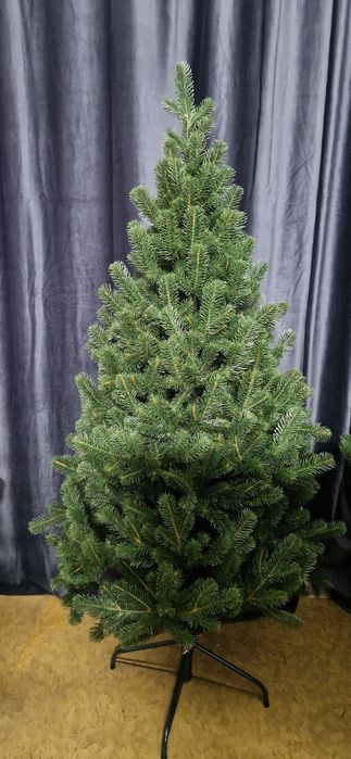 Ялинка штучна лита 150см зелена пишна Елка искусственная литая 1,5м